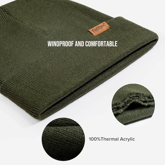 FanVince Beanie Men Women Winter Thermal Hats Cuffed Knit Skull Cap Warm Gifts main image 6